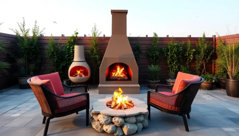 Chimeneas y fogatas exteriores para disfrutar al aire libre