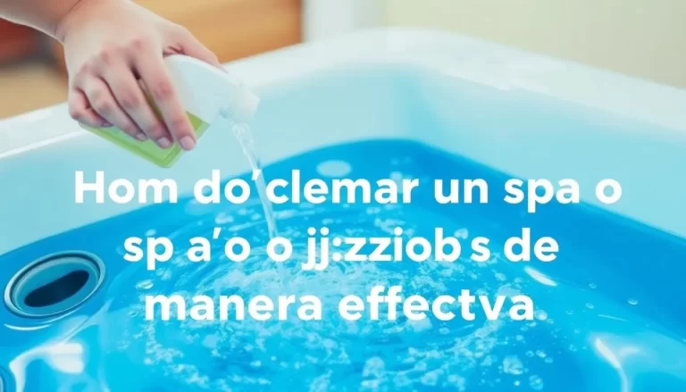 Cómo limpiar un spa o jacuzzi de manera efectiva