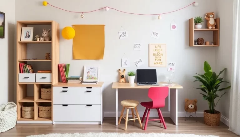 Crea un espejo y organizador para niños
