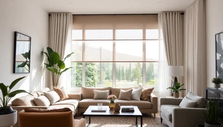 Diseñadores destacados y sus elecciones de colores neutros en cortinas