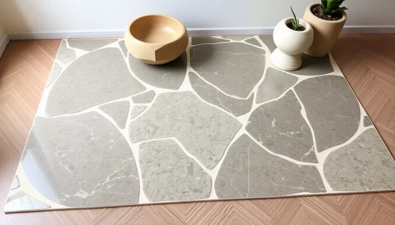 Diseño de suelo con baldosas de cerámica o piedra