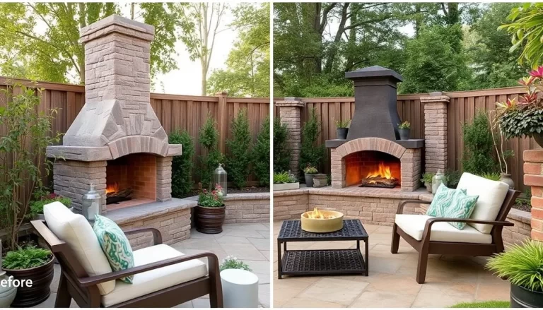 Diseños de chimeneas exteriores para transformar tu jardín