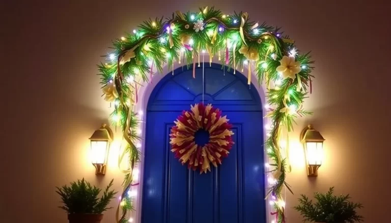 Ideas de coronas otoñales festivas para tu puerta principal