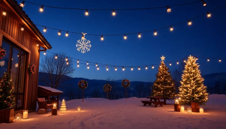 Ideas de decoración navideña al aire libre para deslumbrar