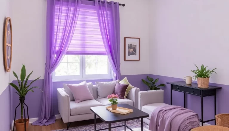 Tendencia: Cortinas y estores de color lavanda